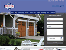 Tablet Screenshot of meinholzoverheaddoor.com